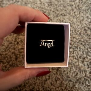 Authentic Pandora adjustable Angel Ring